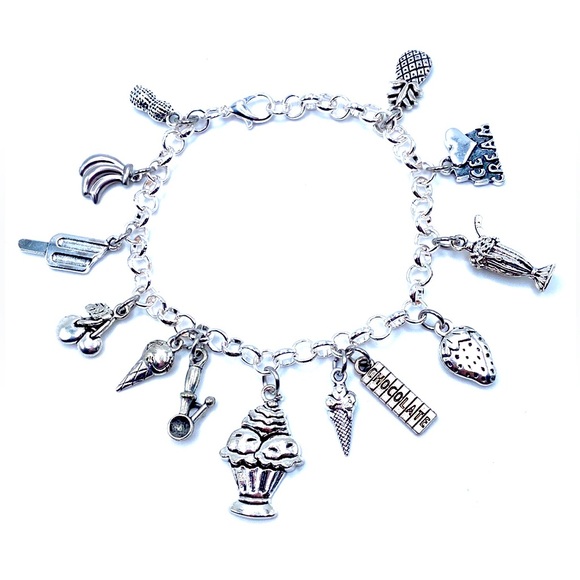 I Love Ice Cream Charm Bracelet - Picture 1 of 7